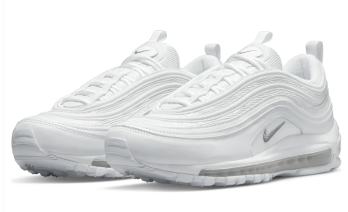 Nike Air Max 97 'Triple White' Sneaker (921826-101)
