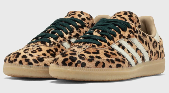 adidas Women’s Samba OG Leopard Sneakers - Magic Beige