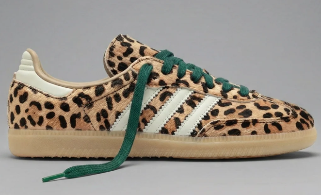 adidas Women’s Samba OG Leopard Sneakers - Magic Beige