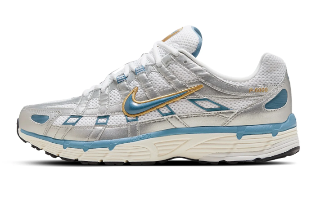 Nike P-6000 Sneaker 'Metallic Silver / Aegean Storm' (HJ7246-100)