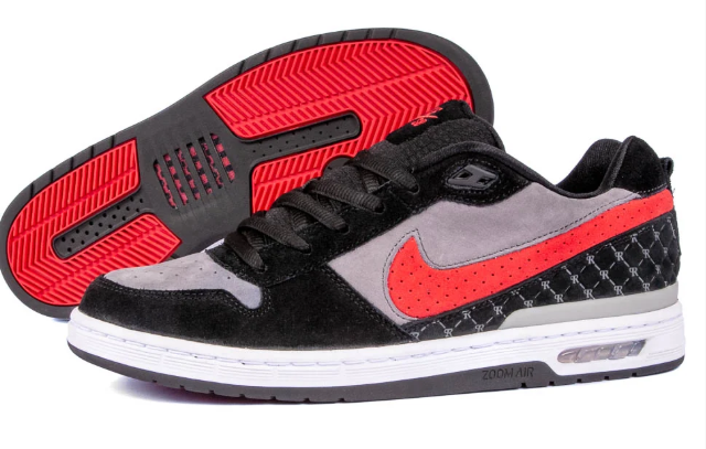 Nike SB P-Rod Zoom Air Low 'Black / Varsity Red / Flint Grey' (IU7835-001)