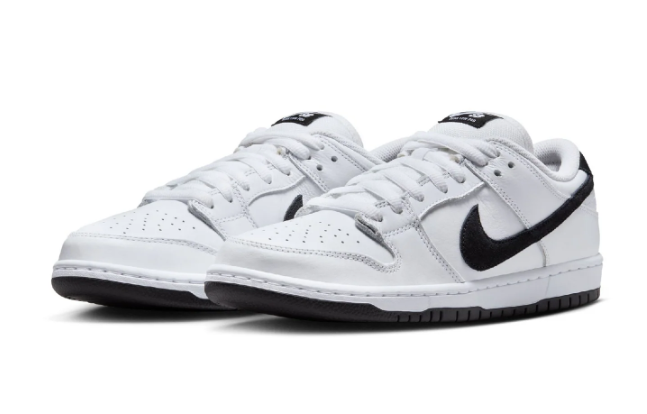 Nike SB Dunk Low Pro 'White / Black / White' Skate Shoe