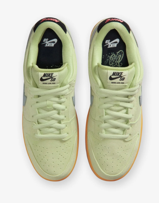Nike SB Dunk Low Pro 'Light Liquid Lime / Black / Wolf Grey' Skate Shoe (HQ1626-300)