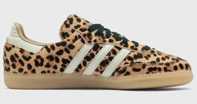 adidas Women’s Samba OG Leopard Sneakers - Magic Beige