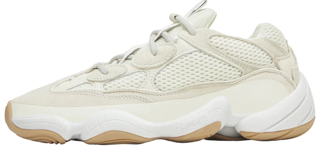 adidas Yeezy 500 Bone White Sneakers